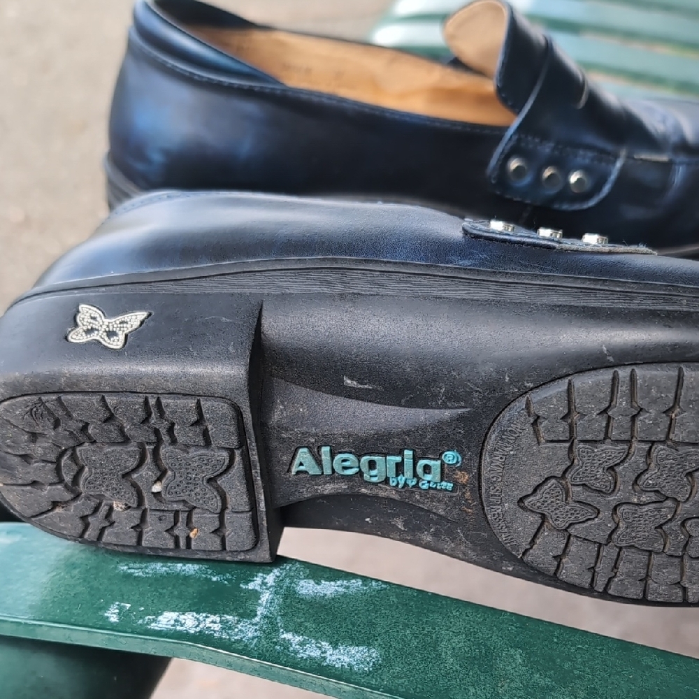 Penny Loafers!! Alegria Women's Rare Blue - Picture 6 of 7